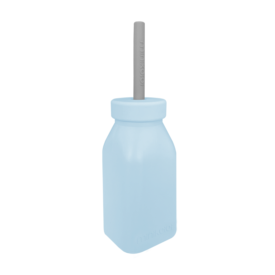 MiniKOiOi Bottle + Straw – Silicone Bottle and Straw