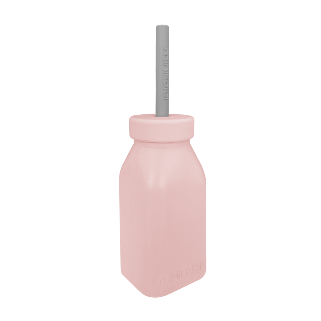 MiniKOiOi Bottle + Straw – Silicone Bottle and Straw