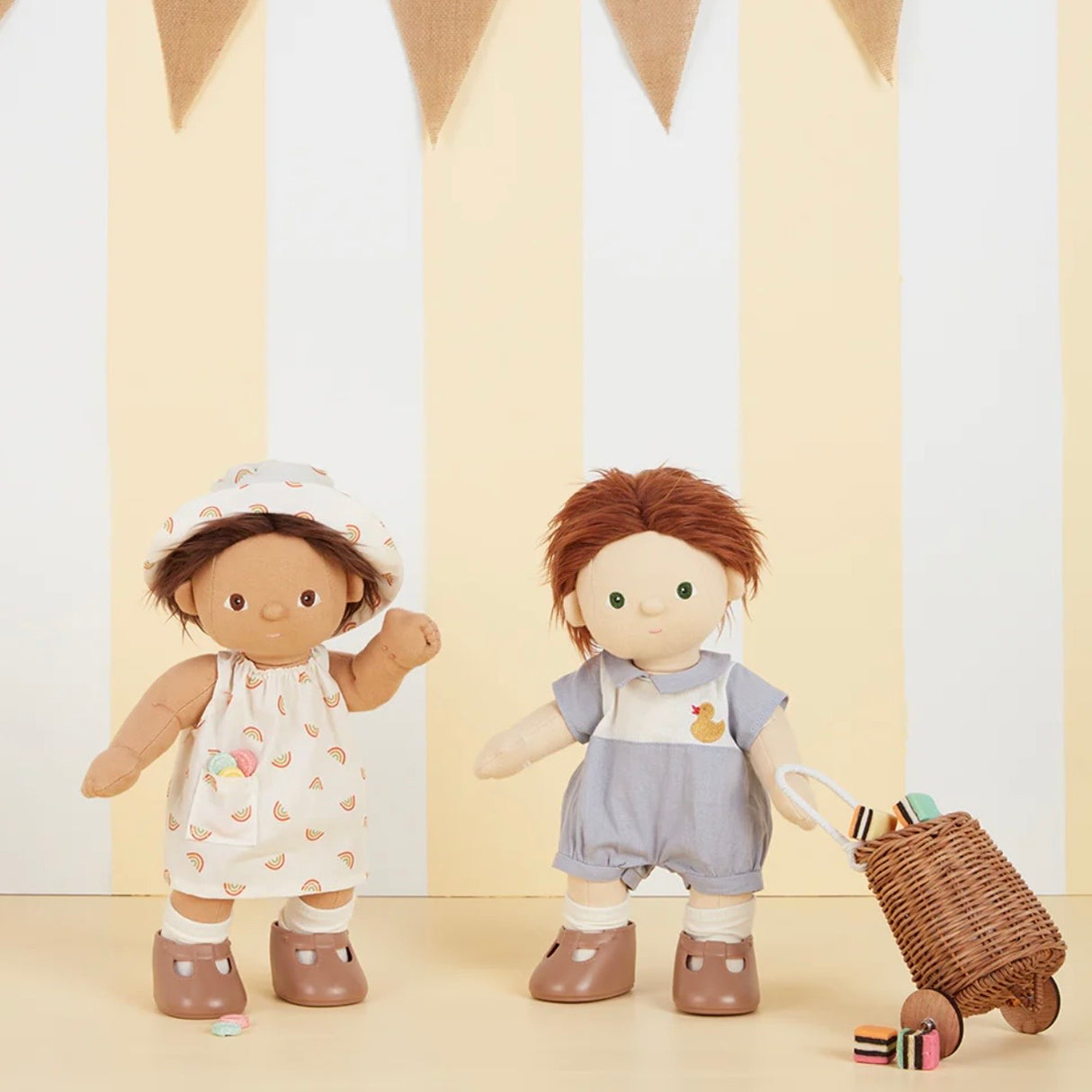 Dinkum Dolls Cotton Una Rainbow Dress Set