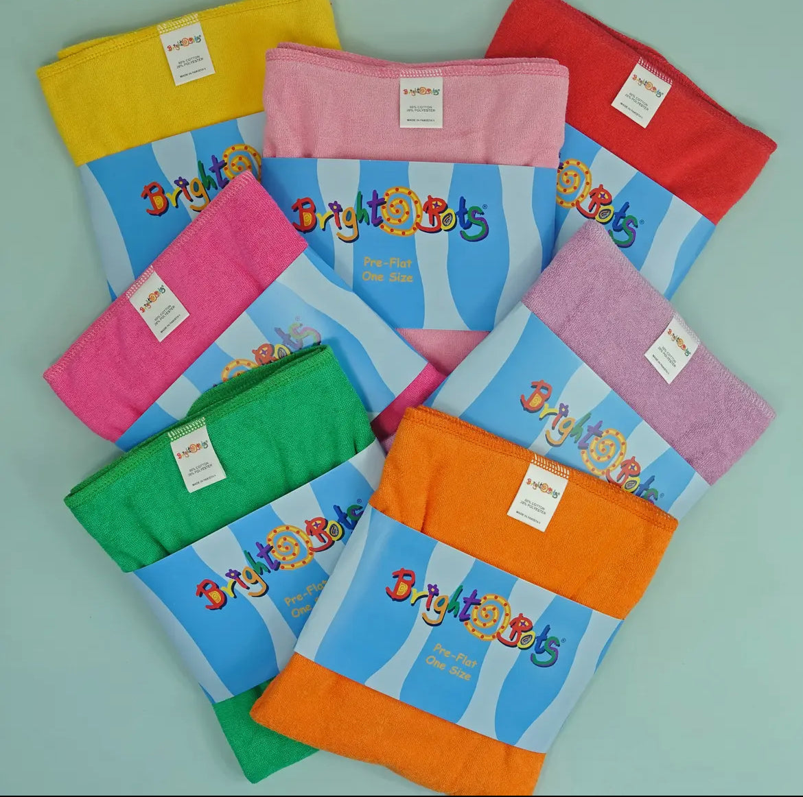 Bright Bots Preflat Nappy, BTP