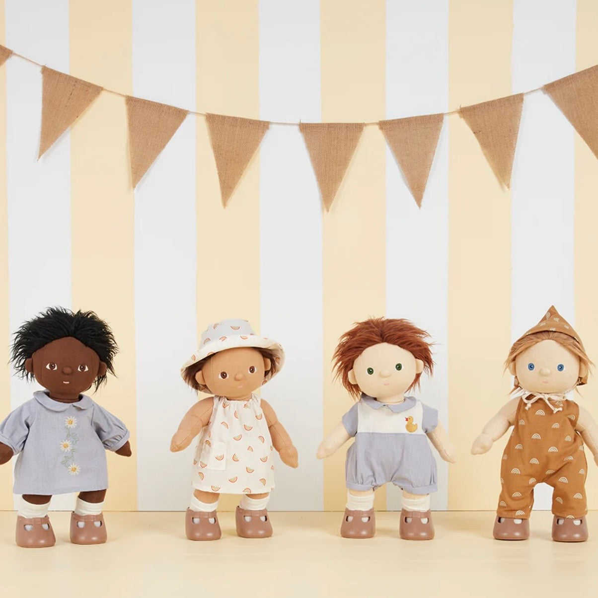 Dinkum Dolls Cotton Una Rainbow Dress Set