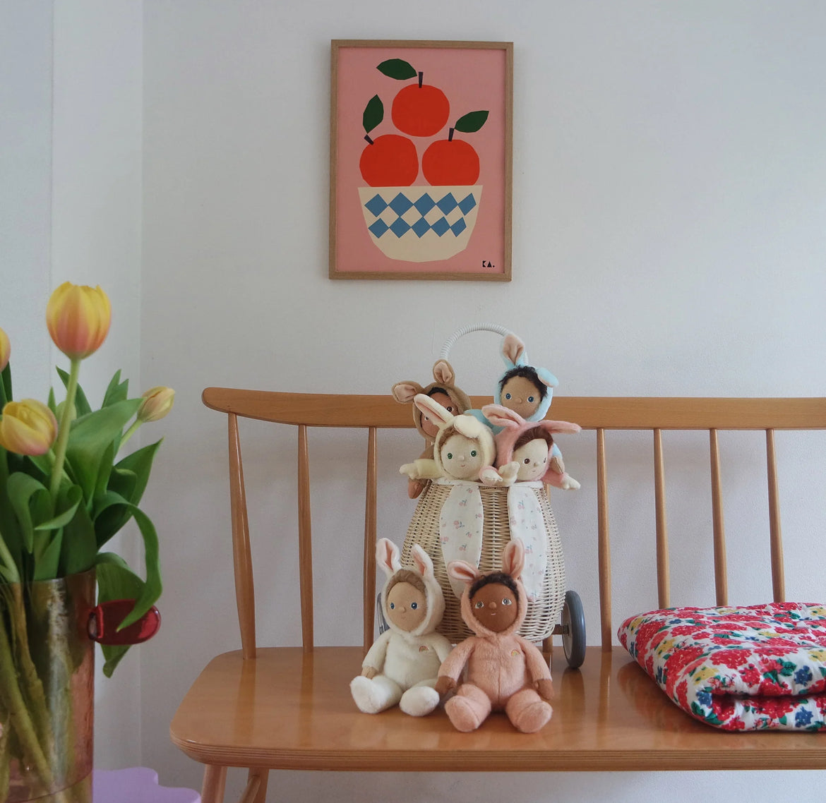 Olli Ella Dinky Dinkums Fluffle Family - Basil Bunny