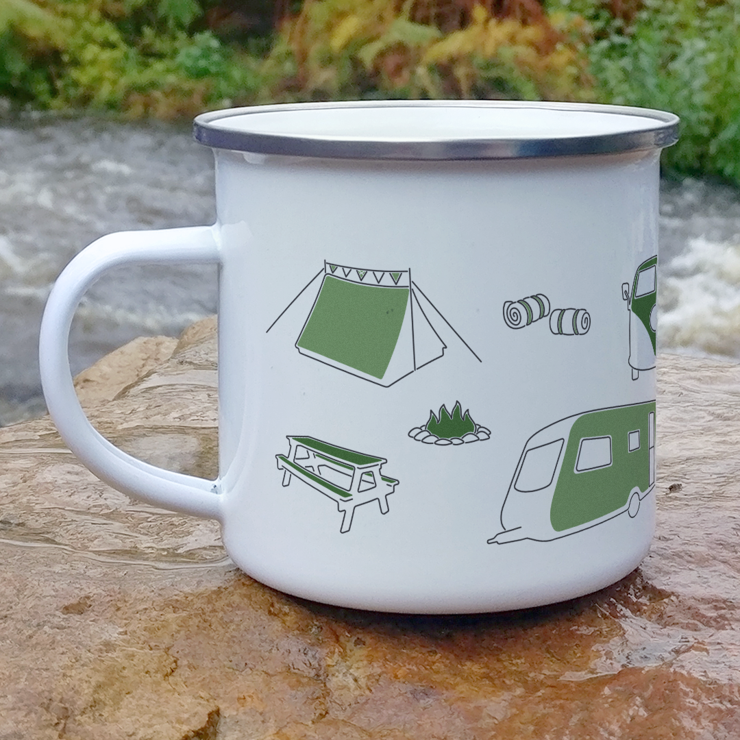 Camping Enamel Mug