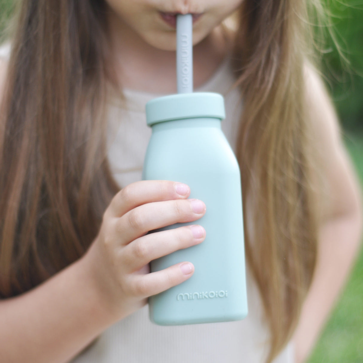 MiniKOiOi Bottle + Straw – Silicone Bottle and Straw