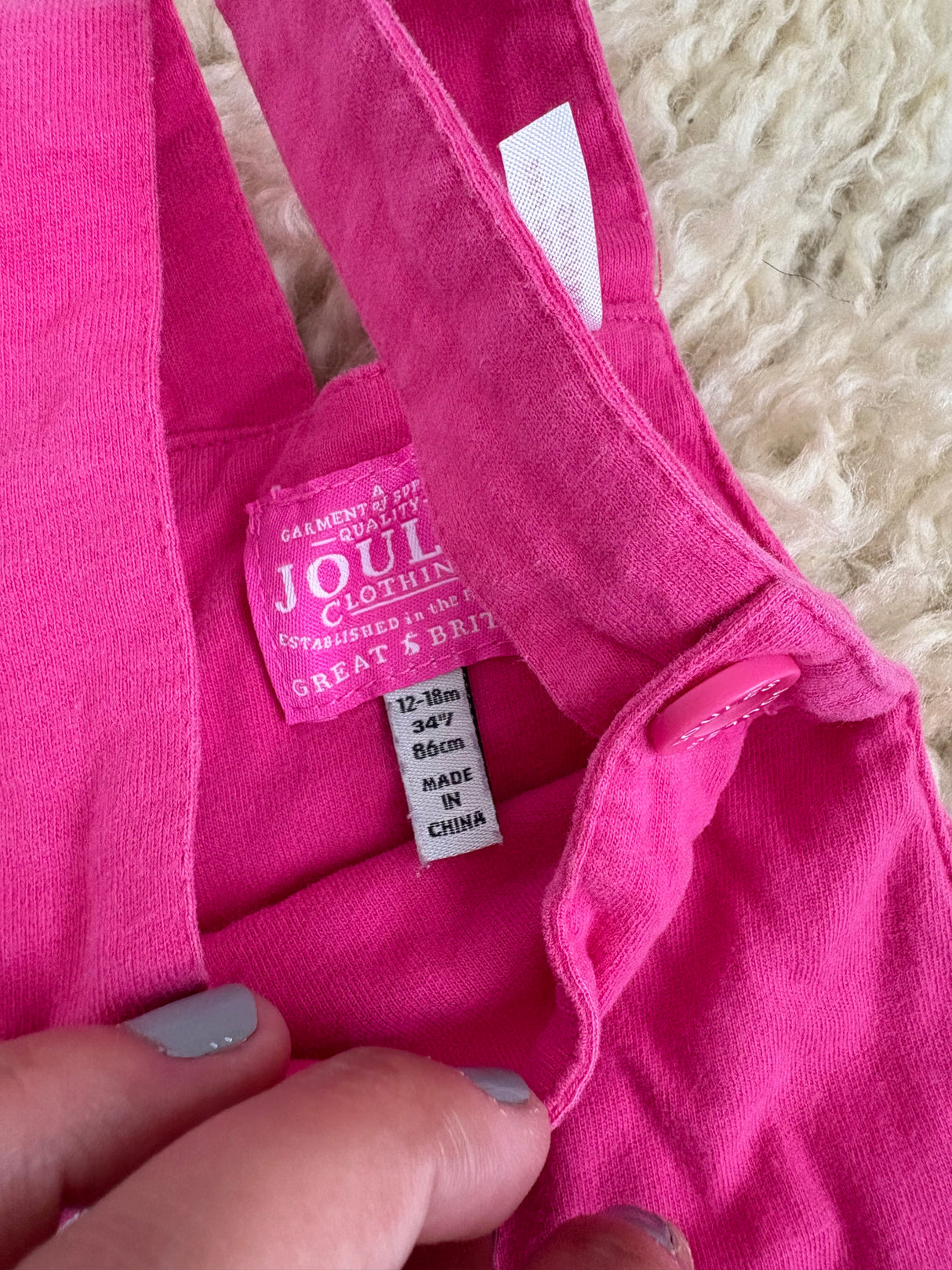 Preloved Joules Dungarees 12-18 Months