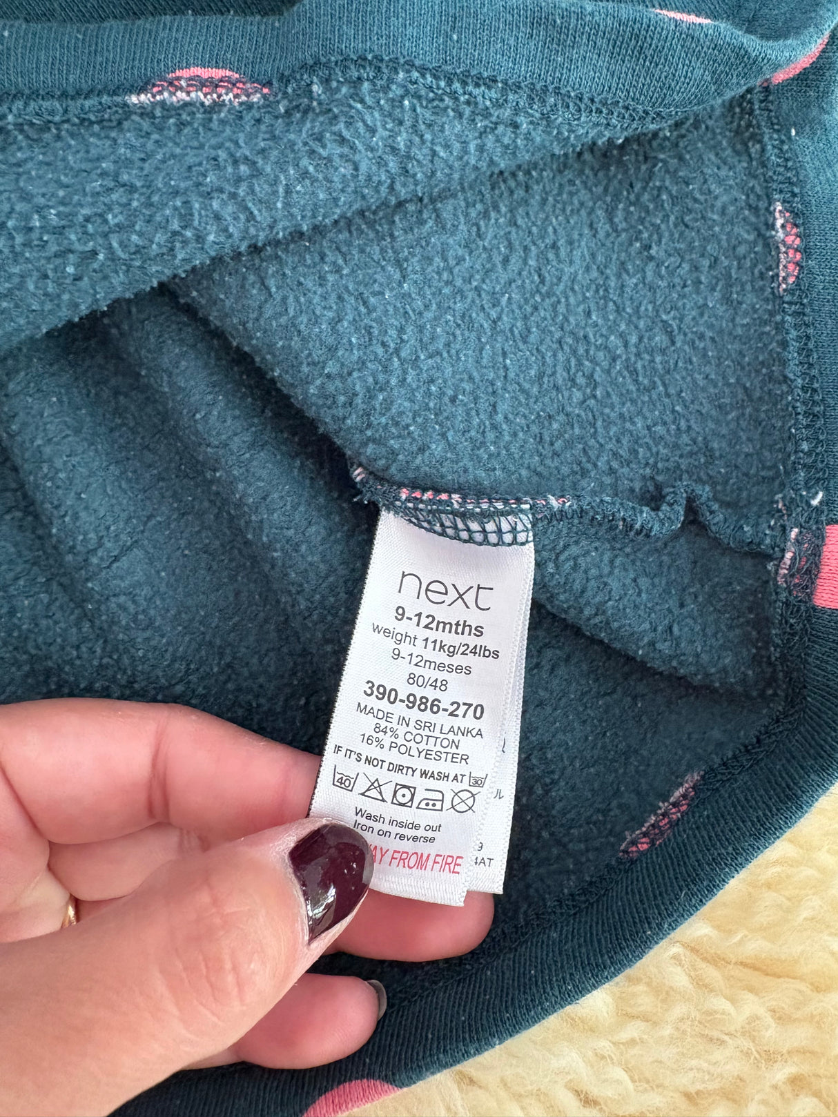 Preloved Next Jumper Dress 9-12 Months