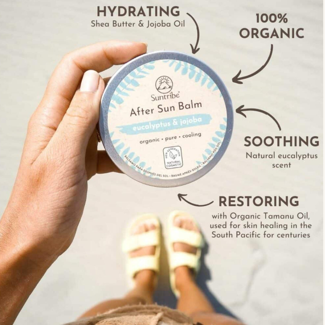 Natural After Sun Balm Eucalyptus & Jojoba - Suntribe