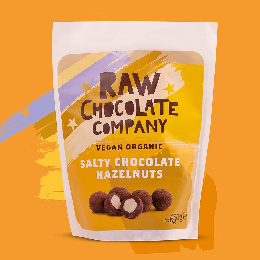The Raw Chocolate Company Dark Chocolate Salted Hazelnuts BBD 09/26