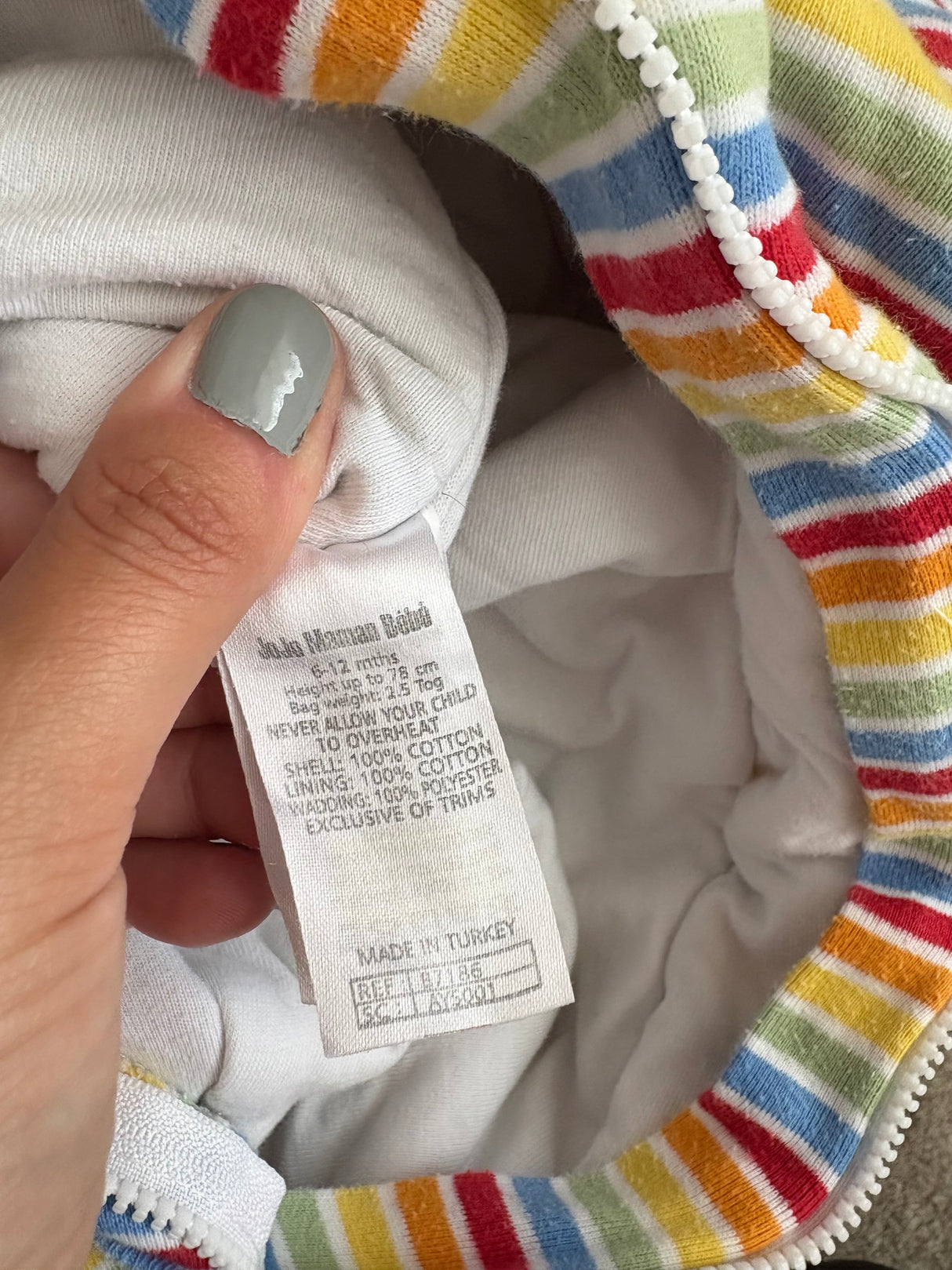 Jojo Maman Bebe Wearable Sleepsuit 6-12 Months, 2.5 Tog