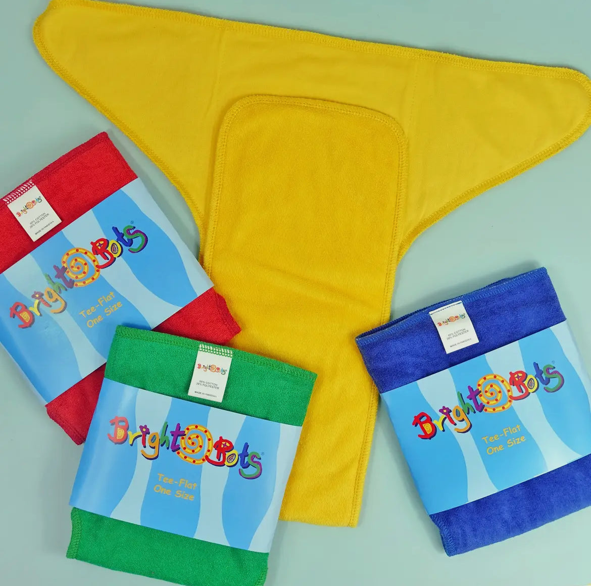 Bright Bots Tee Flat Nappy