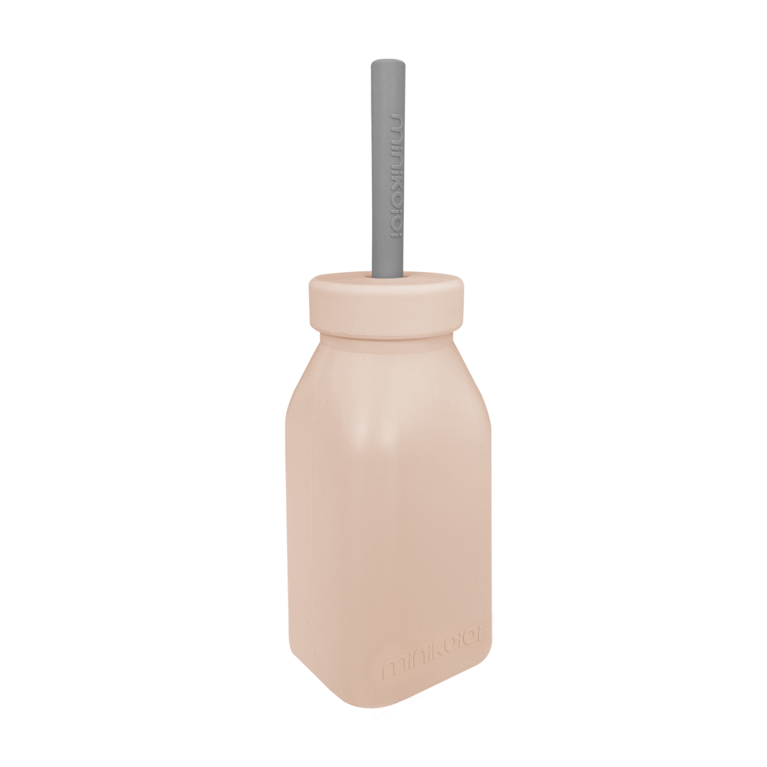 MiniKOiOi Bottle + Straw – Silicone Bottle and Straw