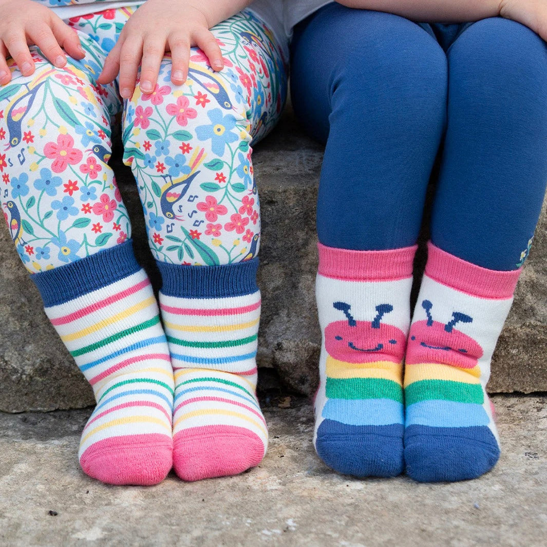 Caterpillar Grippy Socks