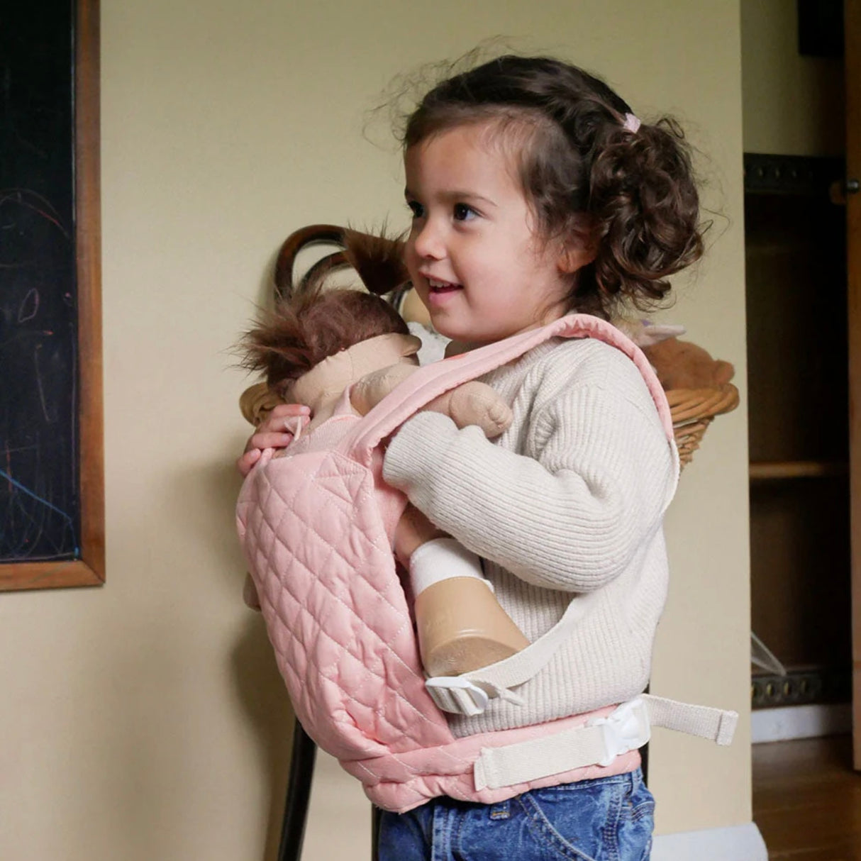 Olli Ella Dinkum Dolls Quilted Carrier