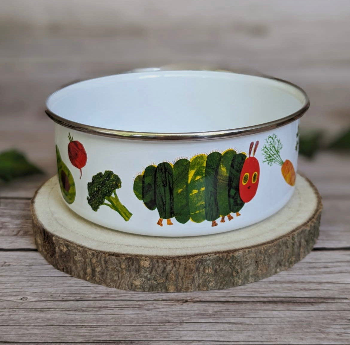 The Very Hungry Caterpillar Enamel Bowl