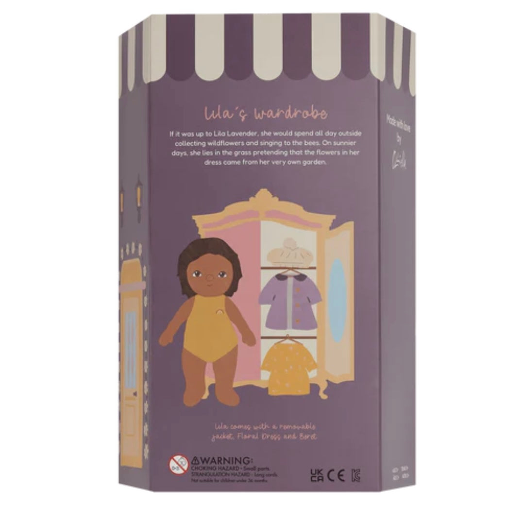Olli Ella Dress Me Dinky Doll - Lila Lavender