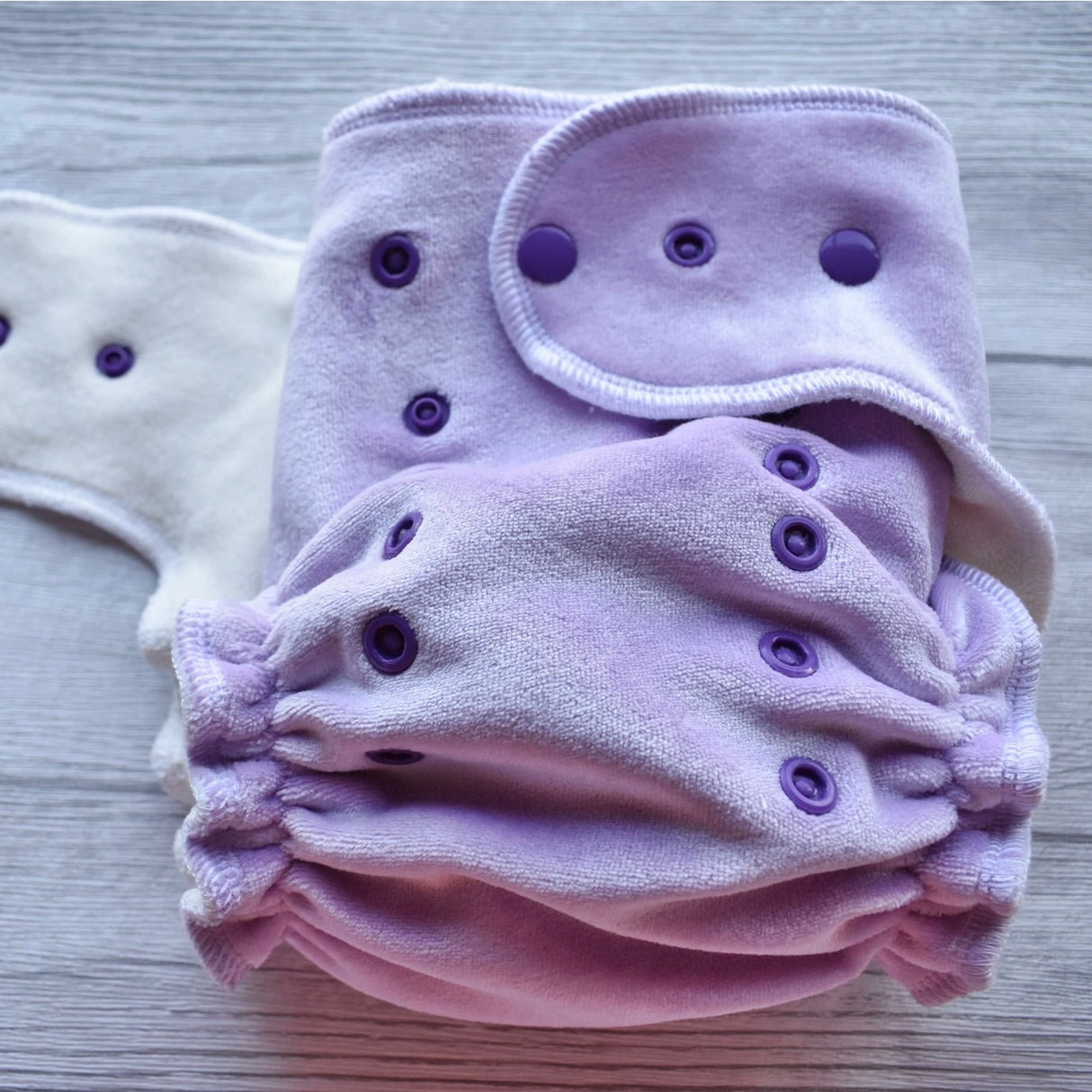 Bamboo Night Nappy Light Purple