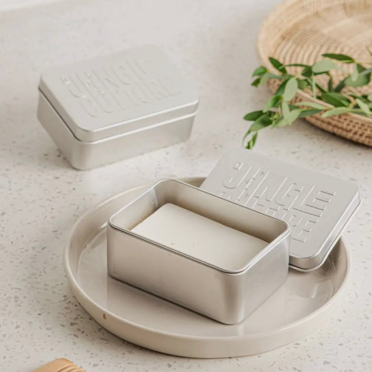 Travel Soap Tin | Metal Soap Container (with Drip Tray)