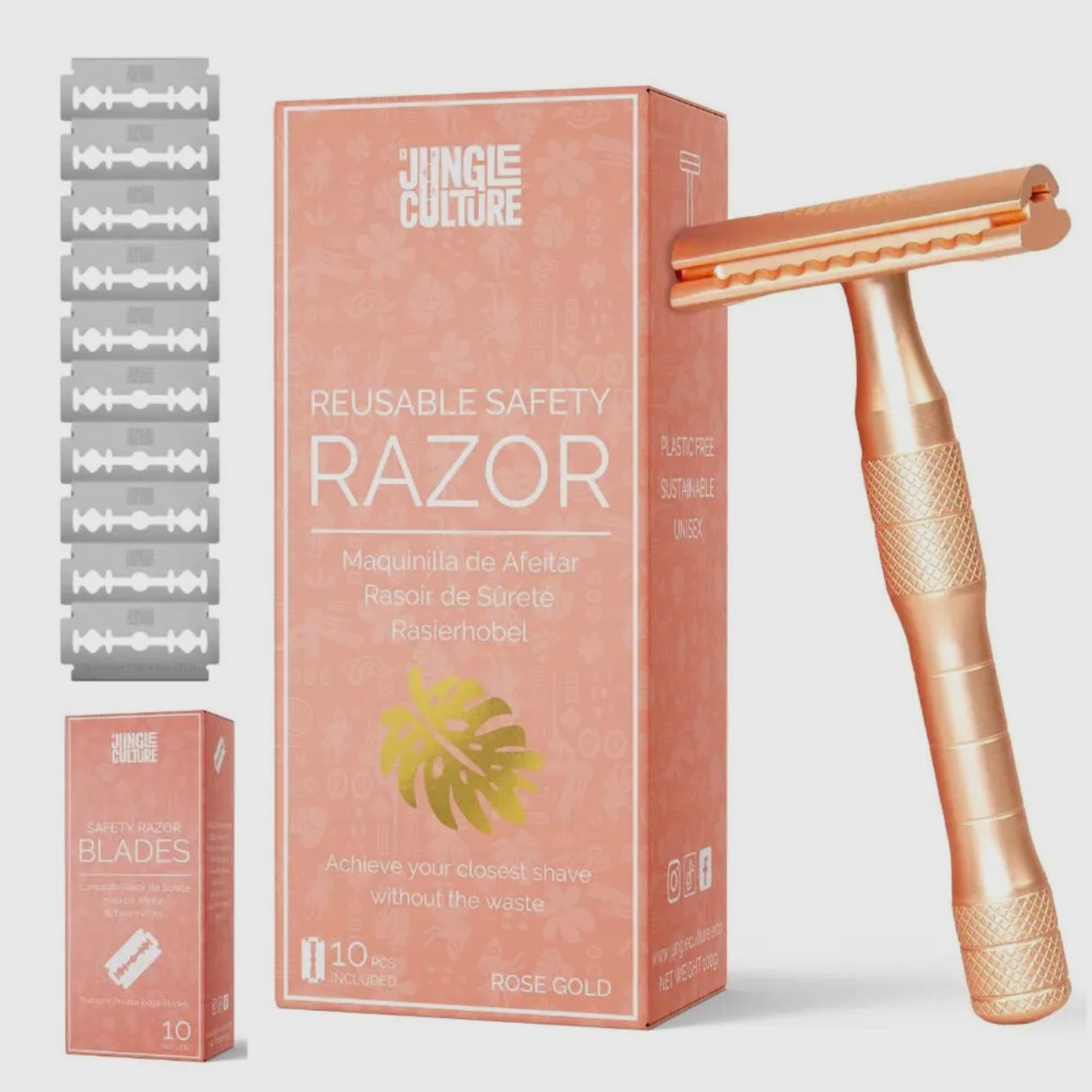Metallic Safety Razor - Thick Handle