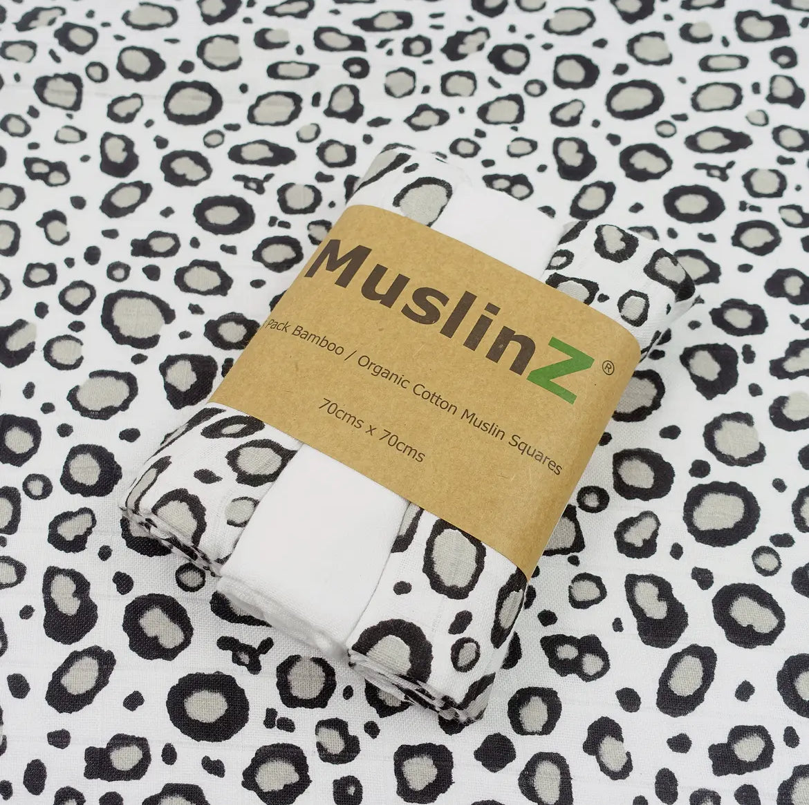 MuslinZ 3 Pack Bamboo/Organic Cotton Muslin Squares
