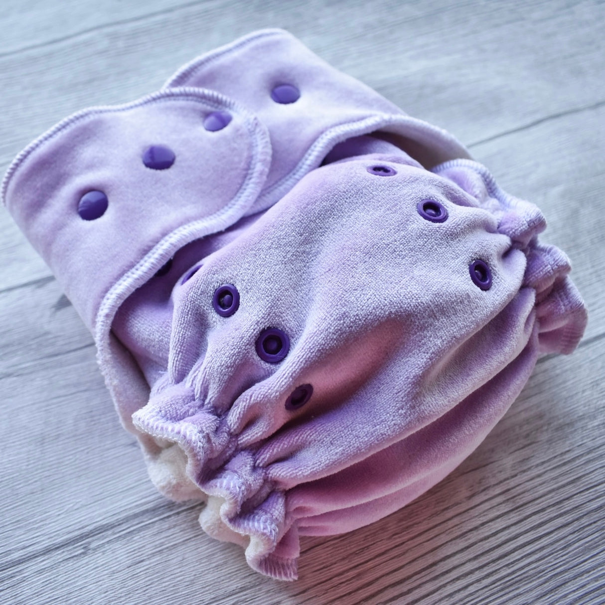 Bamboo Night Nappy Light Purple