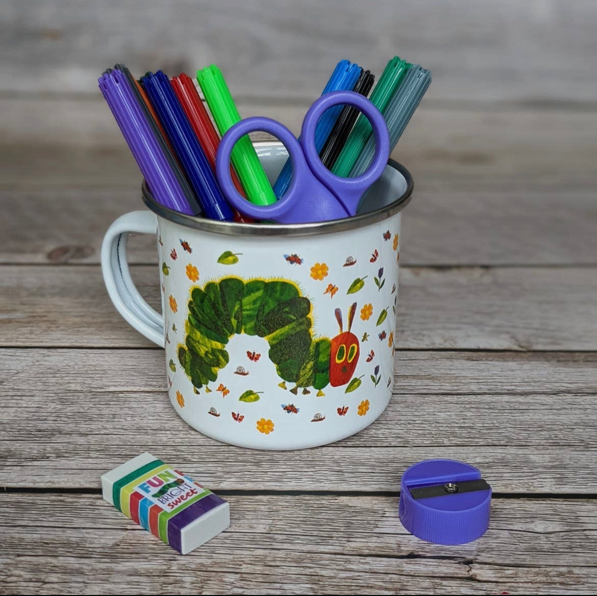 The Very Hungry Caterpillar Enamel Mug