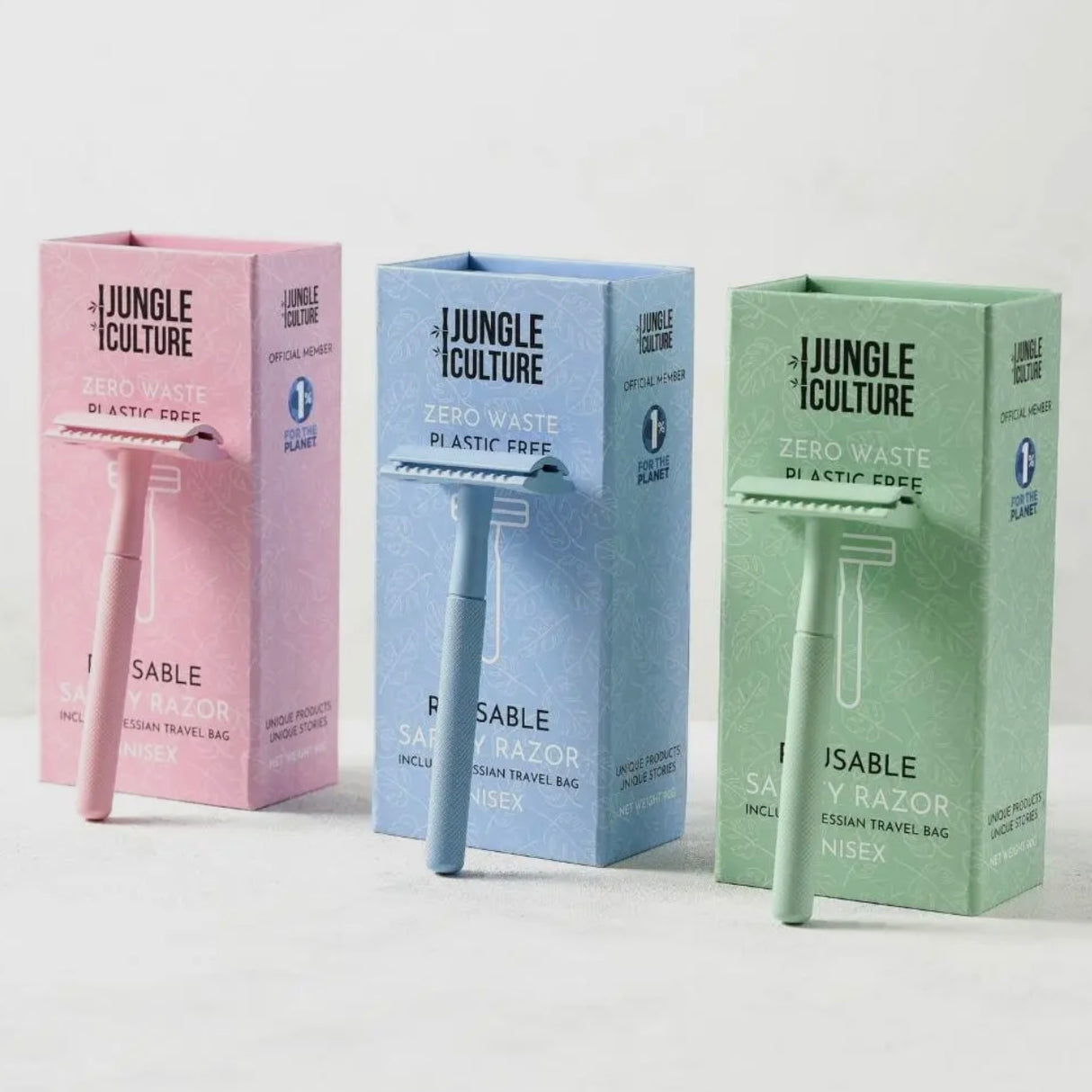 Diamond Grip Jungle Culture Safety Razors | Includes 10x Razor Blades