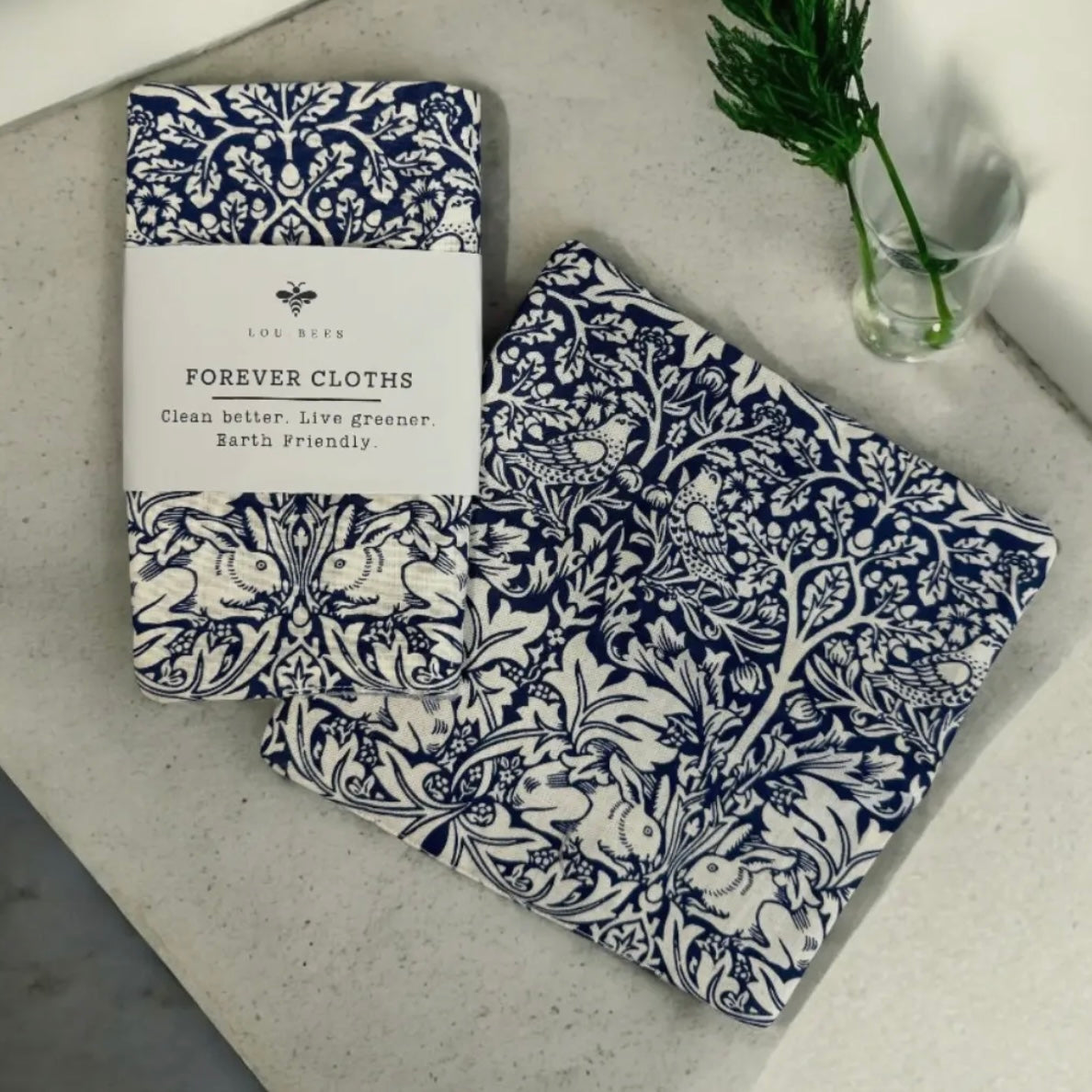 Lou Bees William Morris Forever Cloths, Eco Friendly Washable