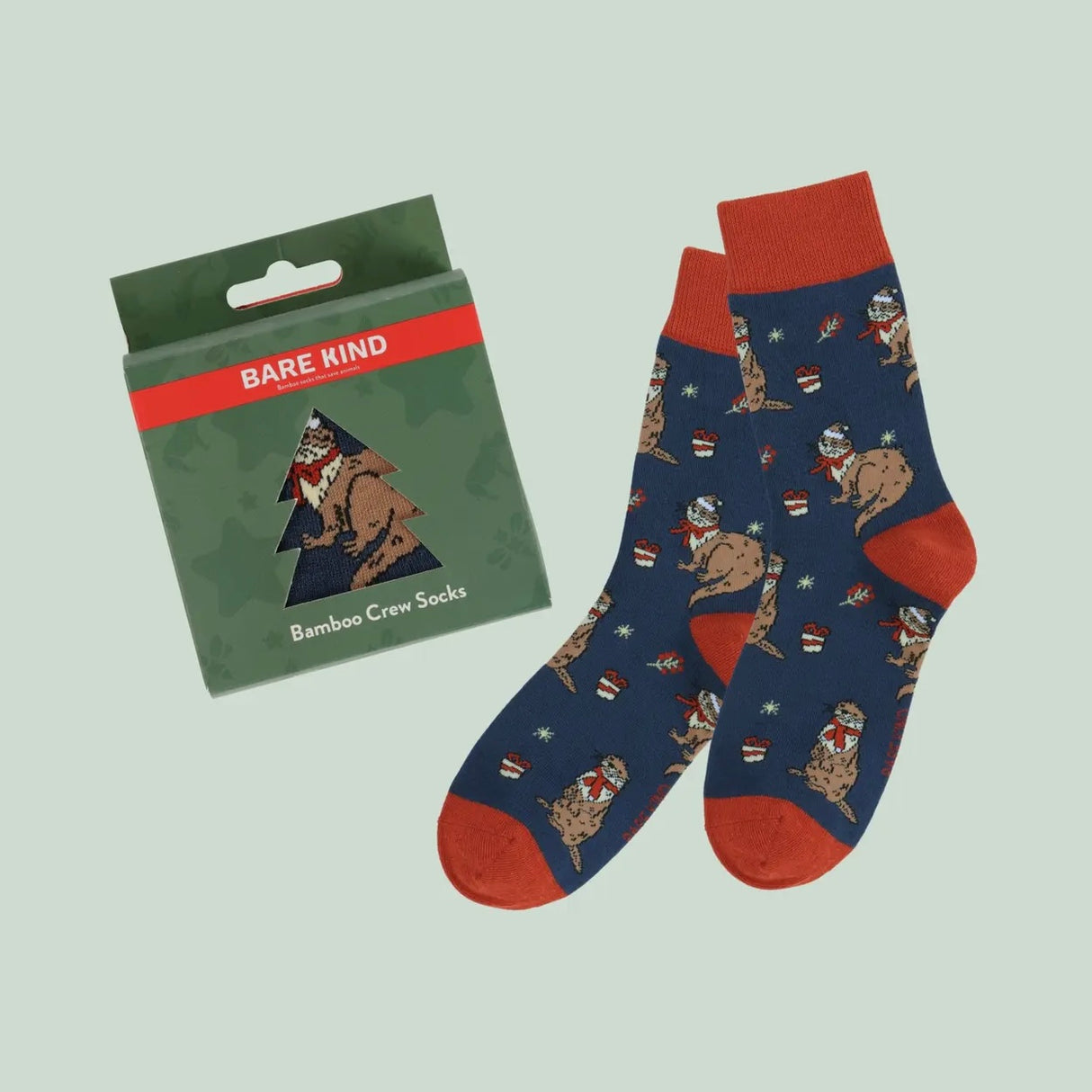 Christmas Baubles Bamboo Socks