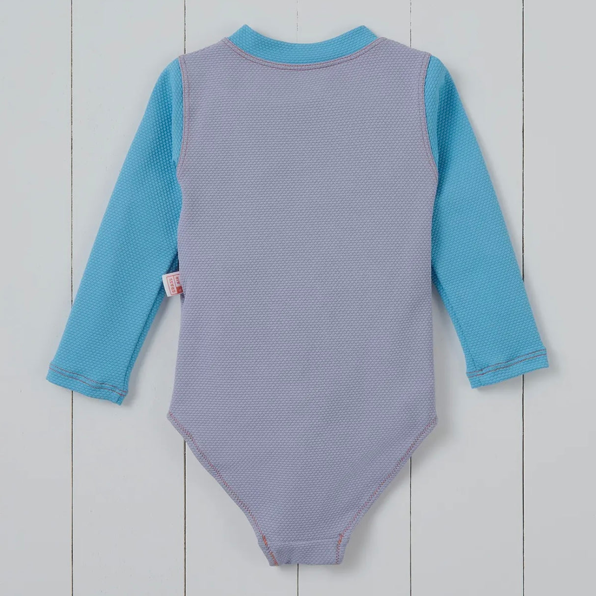Grass & Air Ribbed Kids Long Sleeve Swimsuit