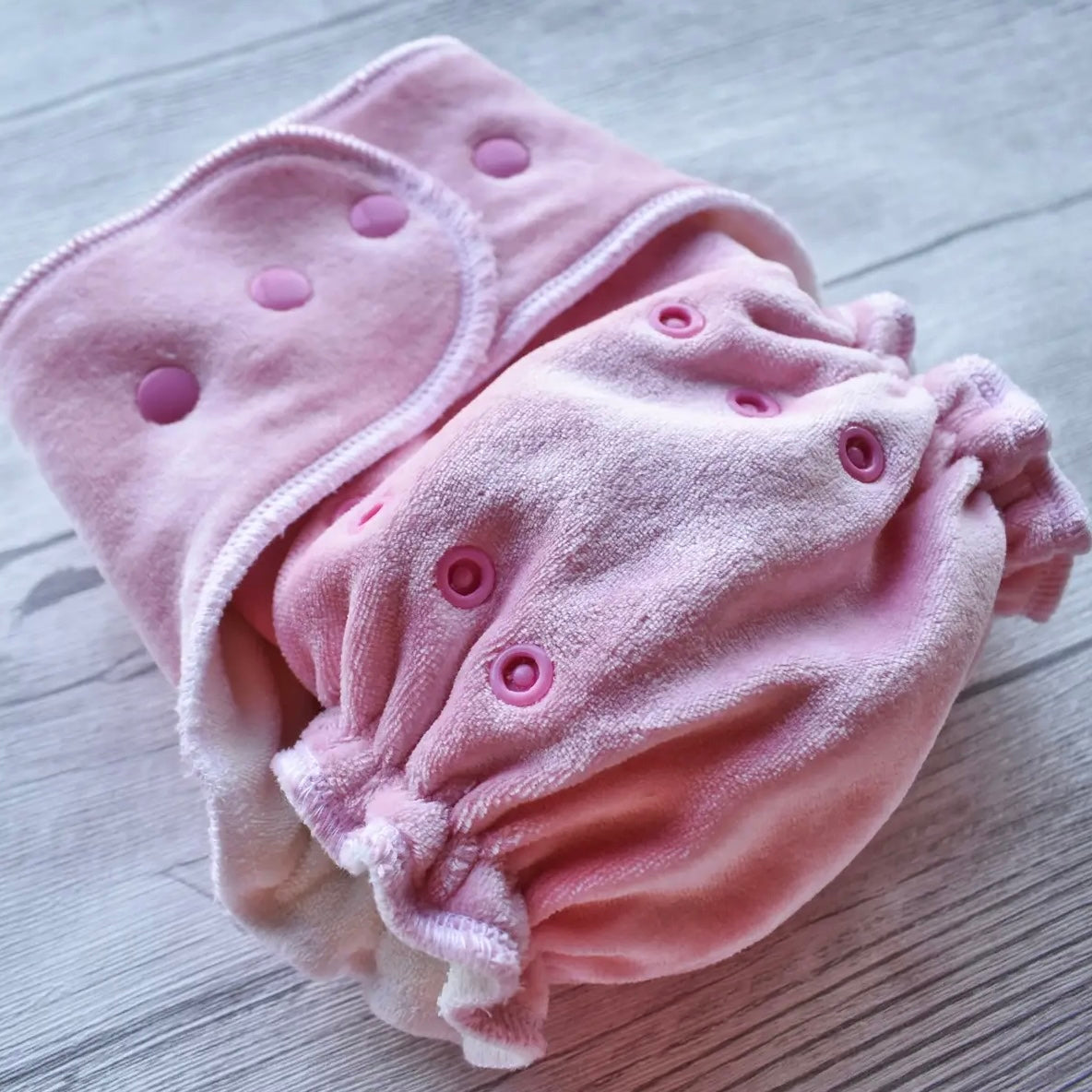 Bamboo Night Nappy Light Pink