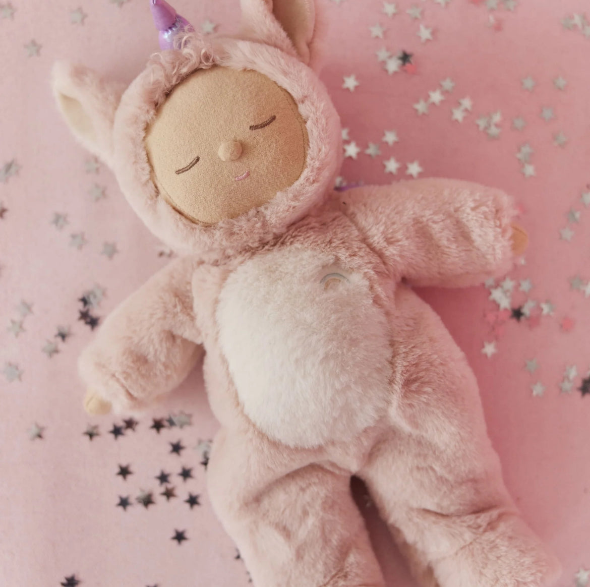 Olli Ella Cozy Dinkum Unicorn Doll - Sugarpie