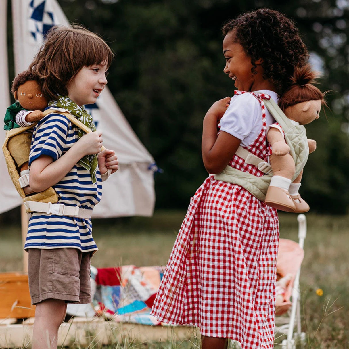 Olli Ella Dinkum Dolls Quilted Carrier