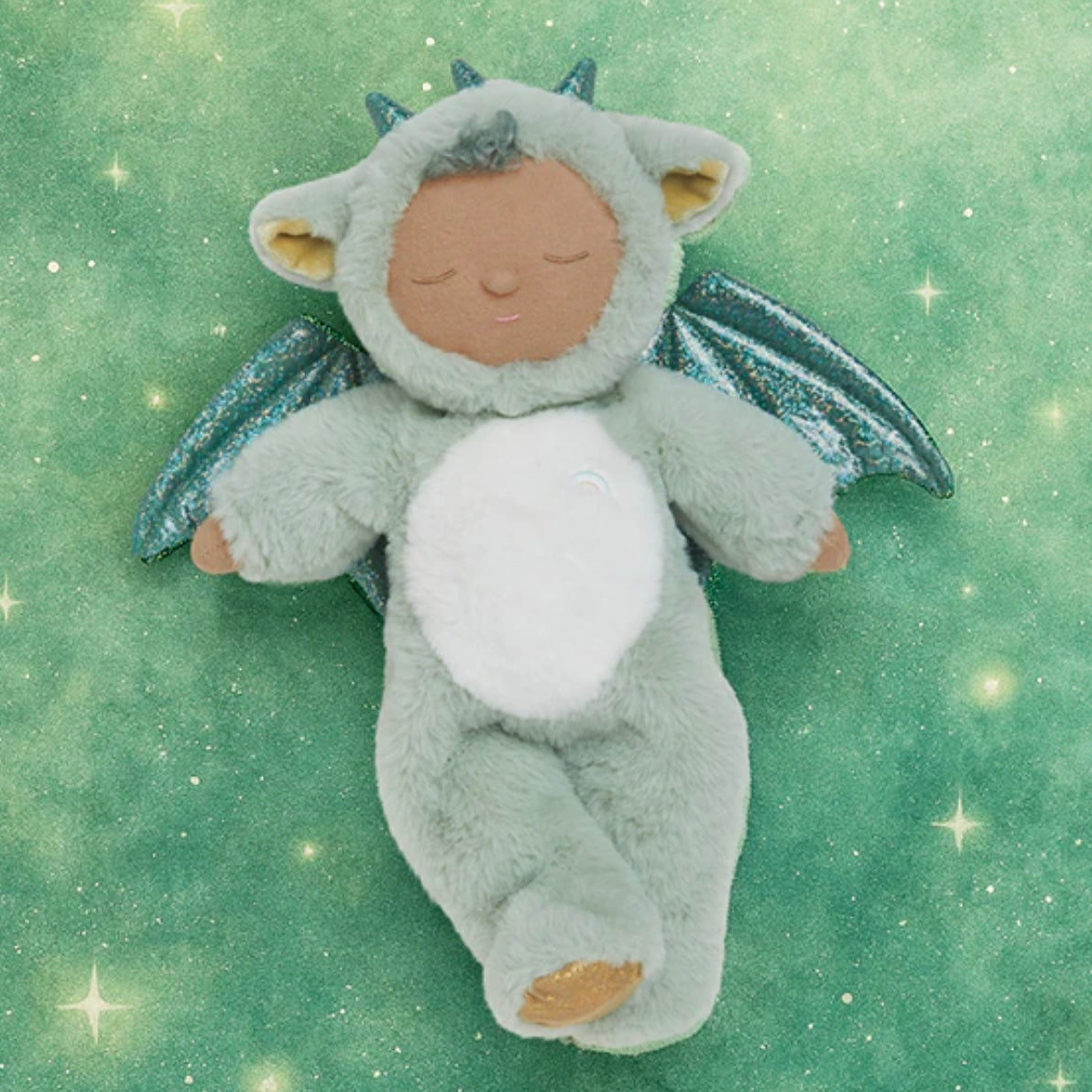 Olli Ella Cozy Dinkum Doll - Dragon Ash Green