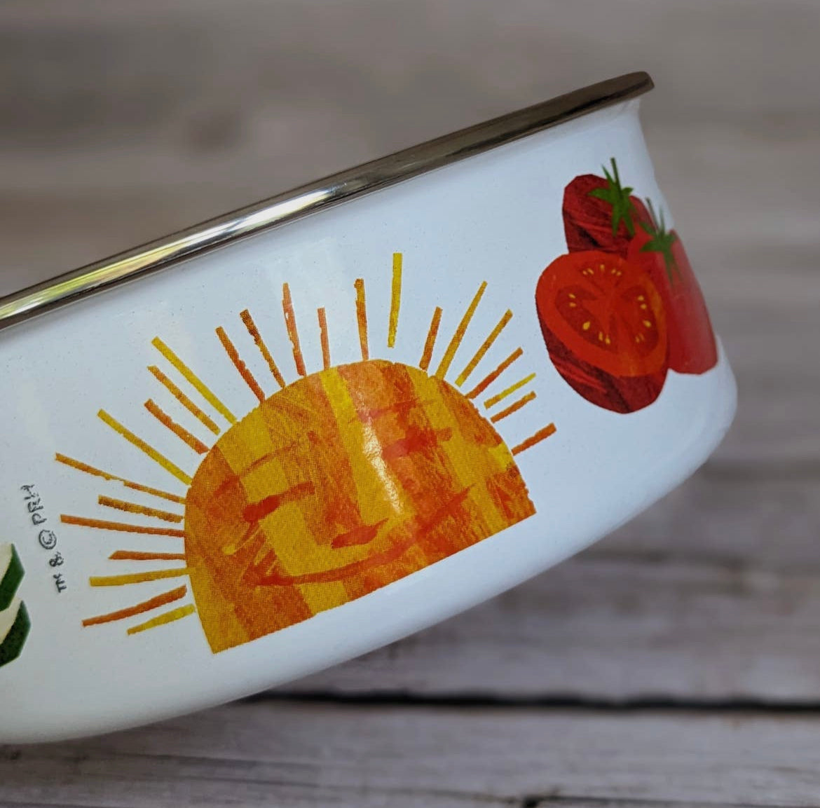 The Very Hungry Caterpillar Enamel Bowl