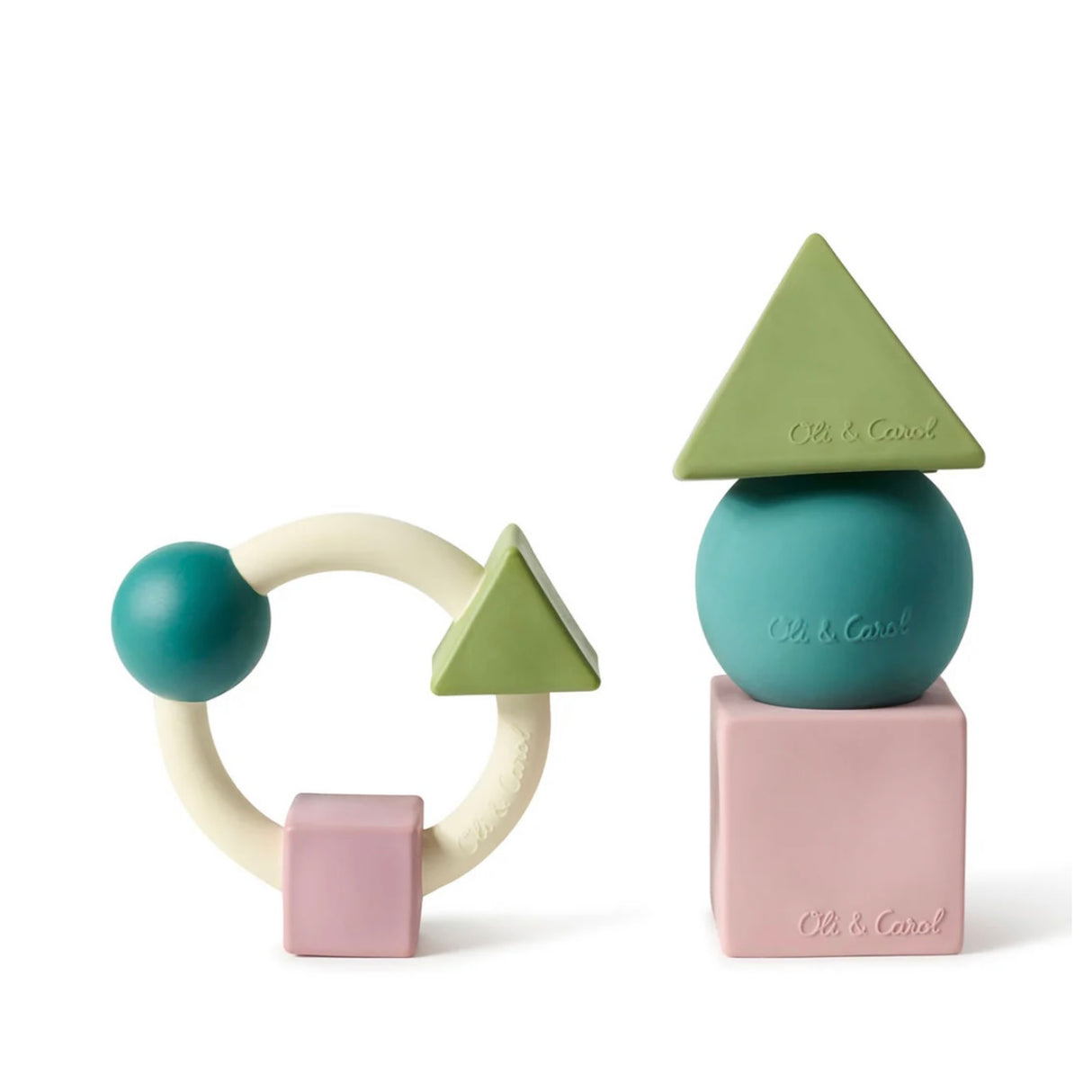 Oli & Carol Bauhaus Movement Teething Ring - Pastel