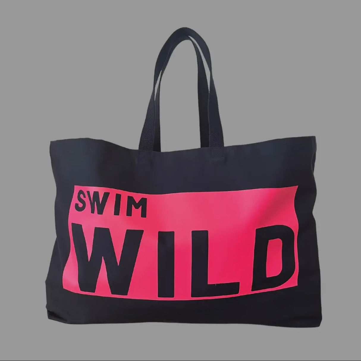 Jumbo Swim Wild Bag - Navy & Neon Pink