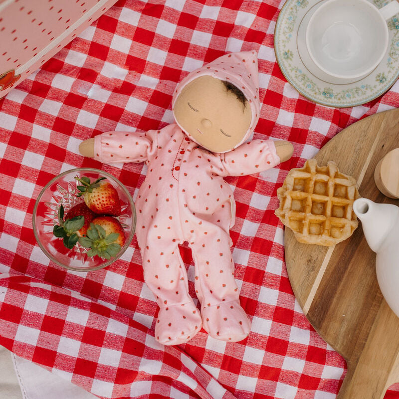 Olli Ella Dozy Dinkum Soft Doll - Strawberry Pip
