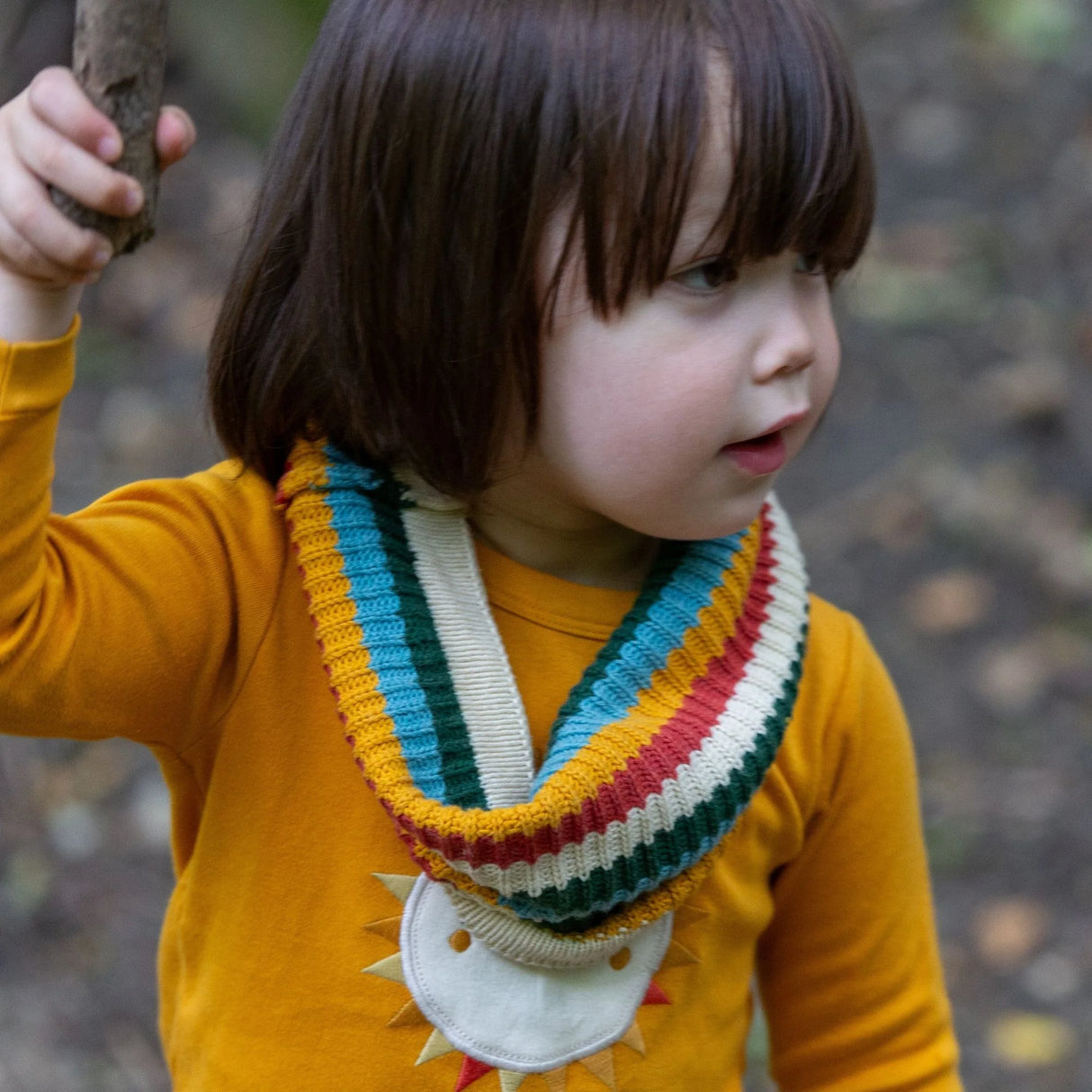 Rainbow Knitted Snood