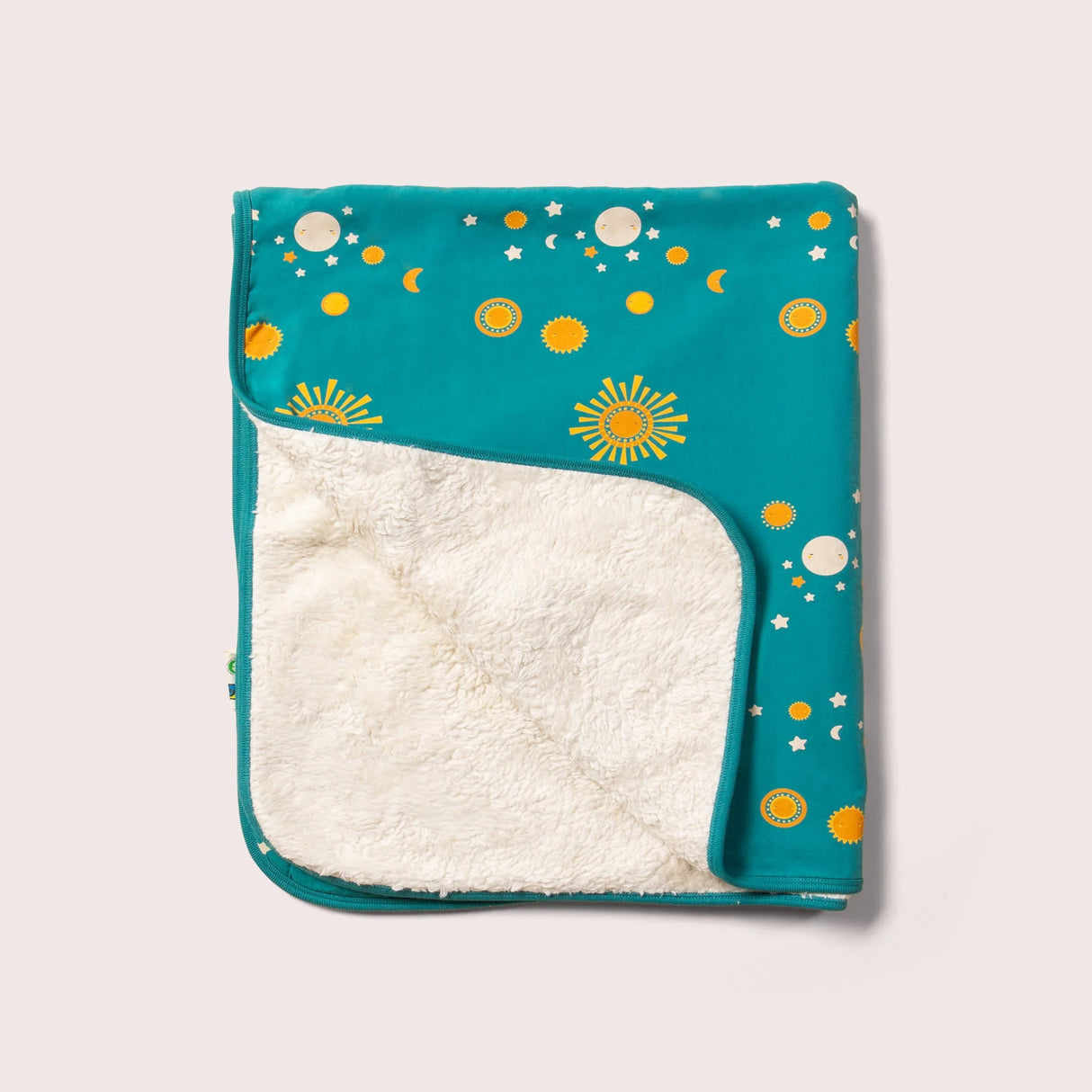 Sun & The Stars Sherpa Organic Hooded Baby Blanket