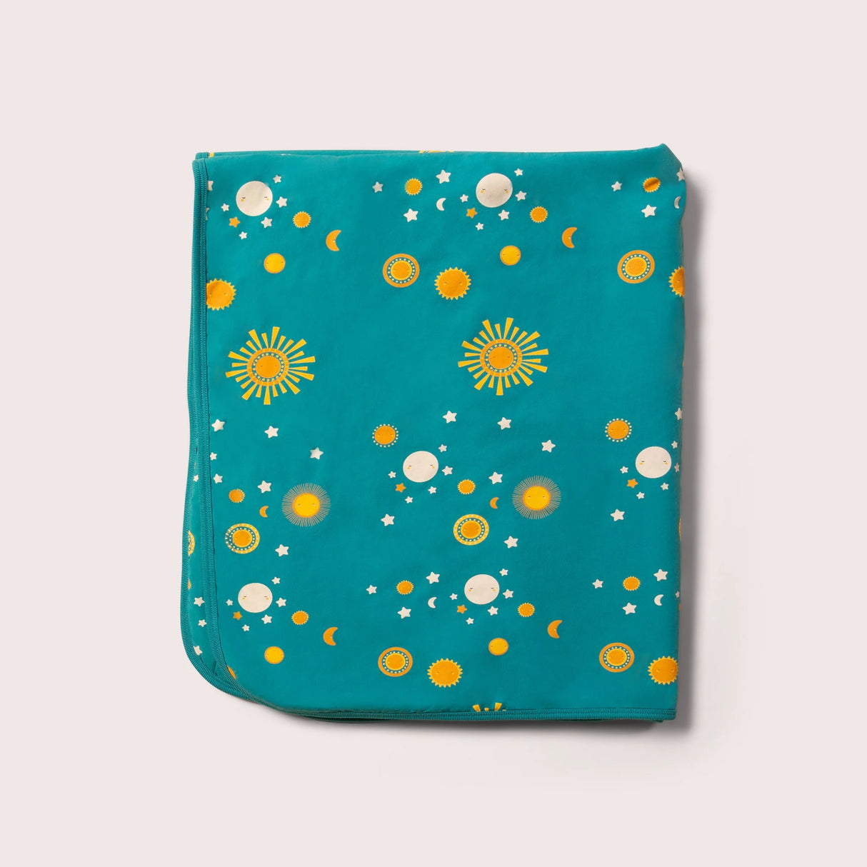Sun & The Stars Sherpa Organic Hooded Baby Blanket