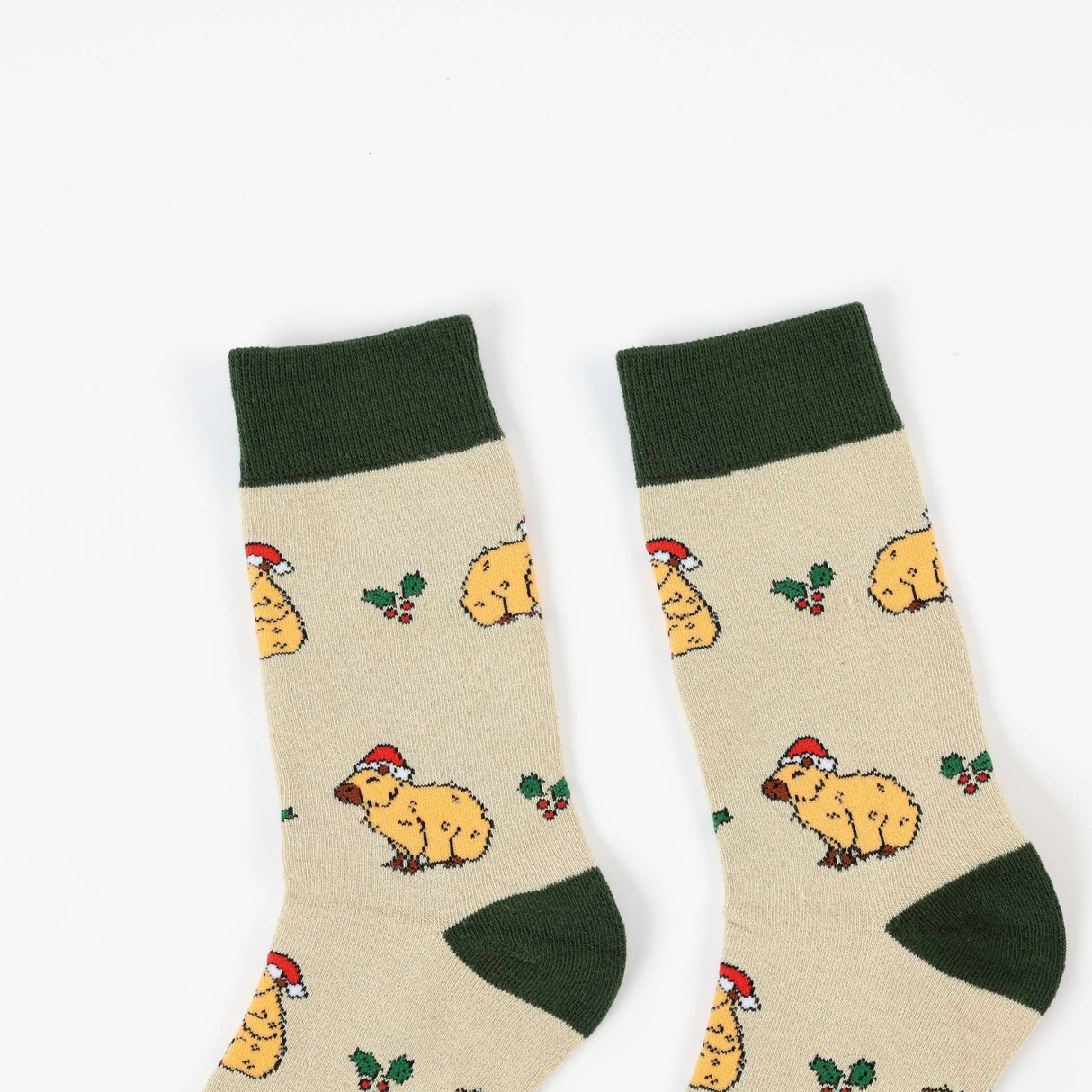 Save the Christmas Capybara Bamboo Socks