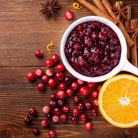 Earth Candle Co Cranberry & Orange Cotton Wick Candle