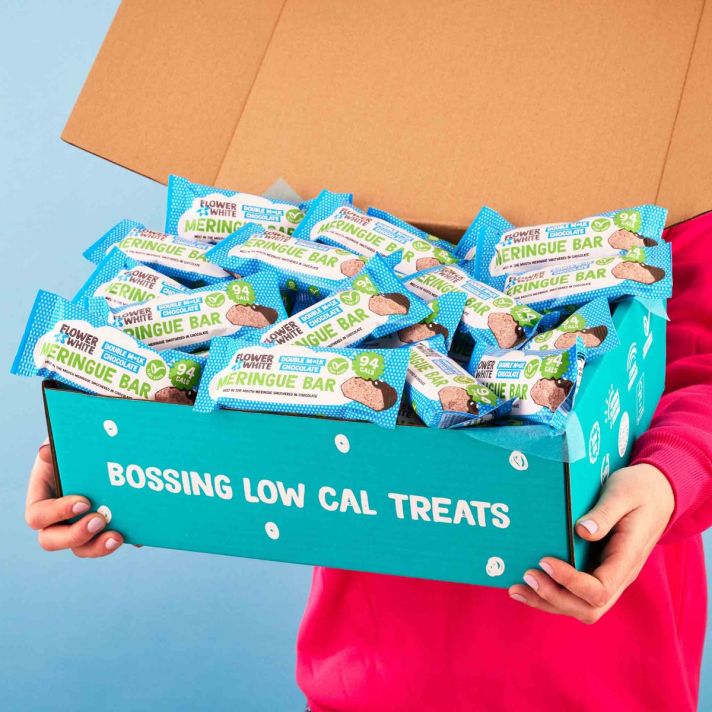 Flower & White Chocolate Dipped Vegan Meringue Bar