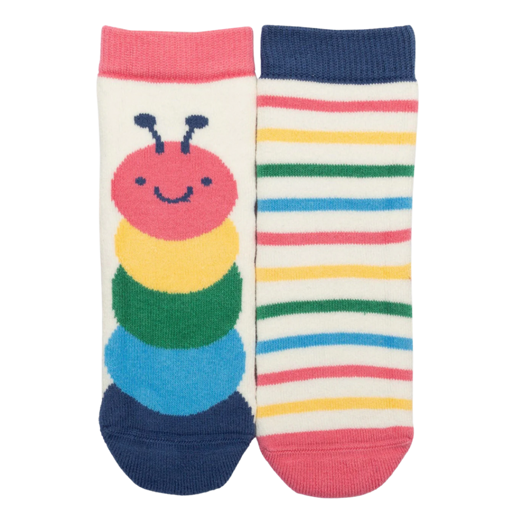 Caterpillar Grippy Socks