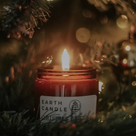 Earth Candle Co Christmas Spice Cotton Wick Candle