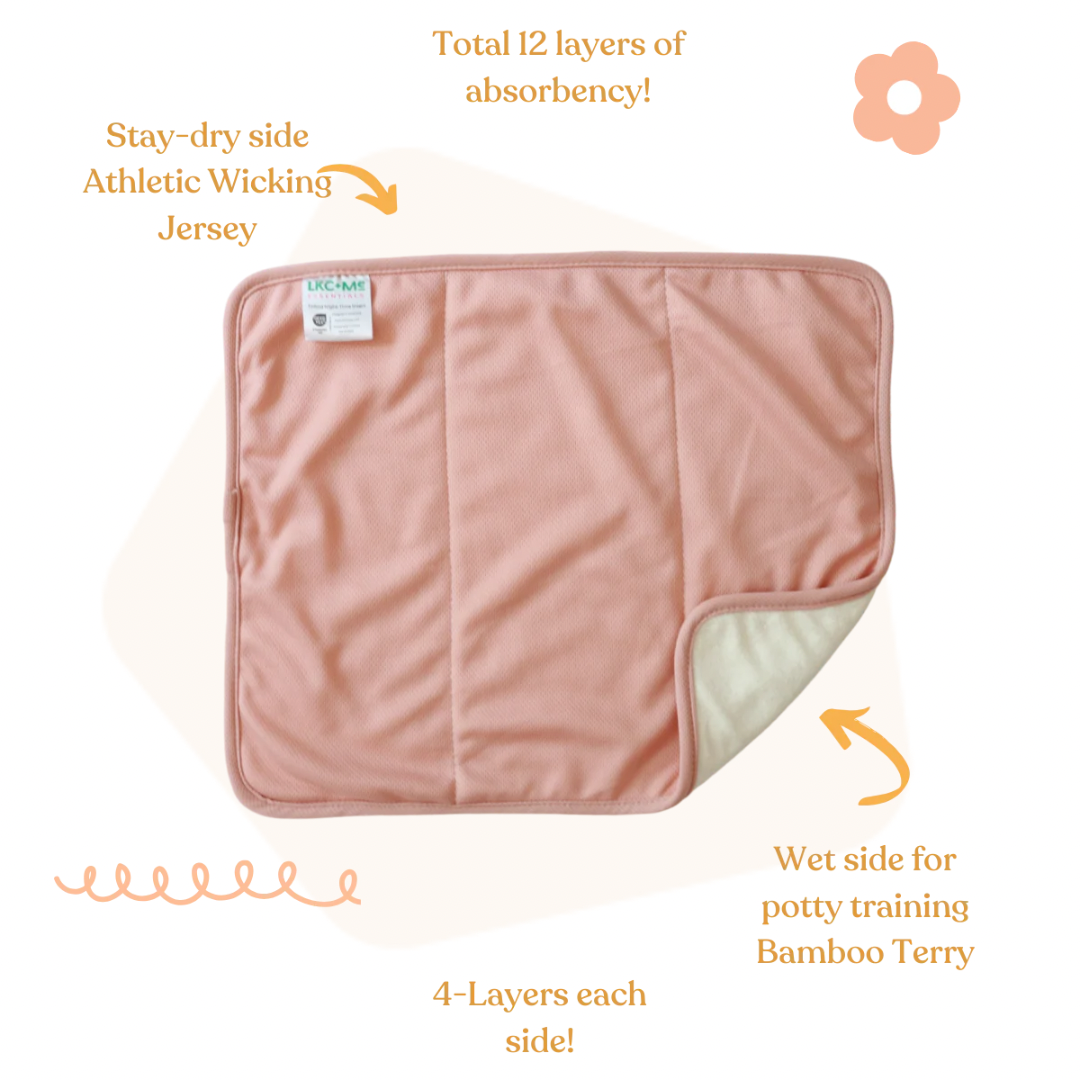 Lighthouse Kids 12-Layer Bamboo Insert for Cloth Diapers - Night-Time Heavy Wetter Version 2