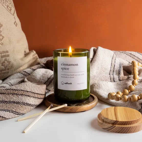 Cinnamon Spice Wine Bottle Candle