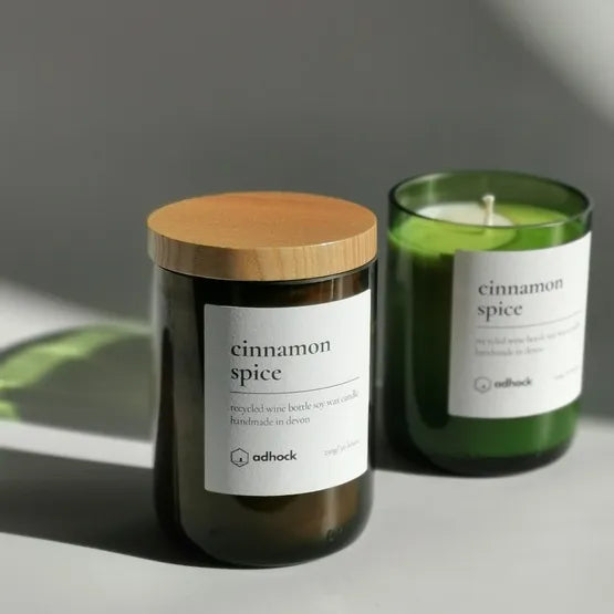 Cinnamon Spice Wine Bottle Candle