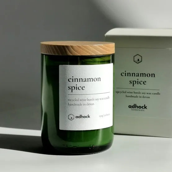 Cinnamon Spice Wine Bottle Candle