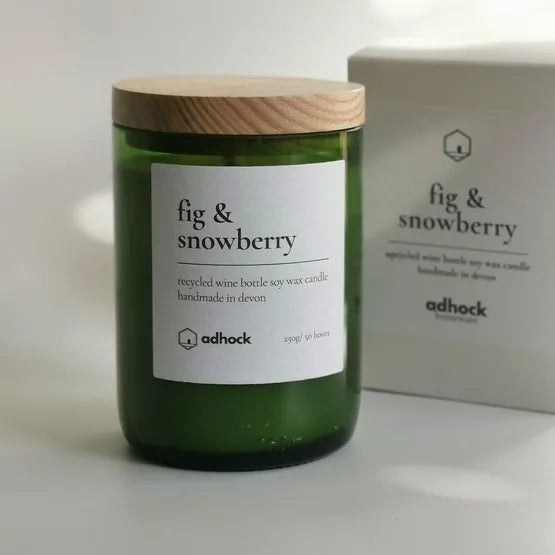 Fig & Snowberry Wine Bottle Candle